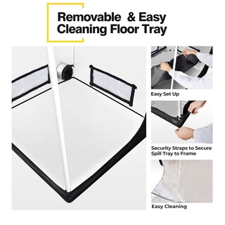 Foto 5 | Foto 5 | Carpa De Cultivo Hidropónica Ipower, 80 X 81 X 160 Cm, Resistente Al Agua, Color Negro - Venta Internacional.