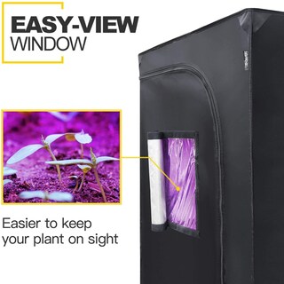 Foto 2 | Foto 2 | Carpa De Cultivo Hidropónica Ipower, 20 X 36 X 62 Cm, Resistente Al Agua, Color Negro - Venta Internacional.
