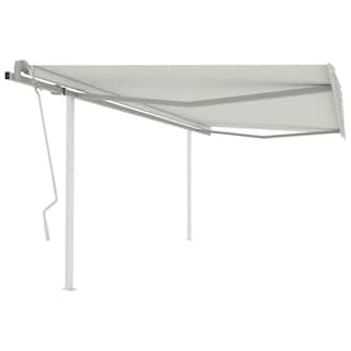 Foto 1 | Foto 1 | Toldo Vidaxl Manual Retráctil Para Patio Exterior Vidaxl, Color Crema, 4 X 3 M - Venta Internacional.