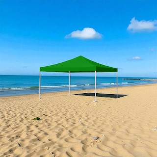 Foto 4 | Foto 4 | Ilios Innova | Toldo Plegable Verde 2x3 Impermeable Y Resistente Al Clima Con Estructura De Hierro Y Tela Oxford.