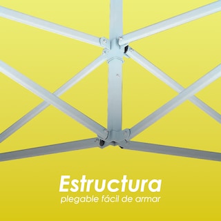Foto 7 | Foto 7 | Ilios Innova | Toldo Plegable Amarillo 2x3 Impermeable Y Resistente Al Clima Con Estructura De Hierro Y Tela Oxford.