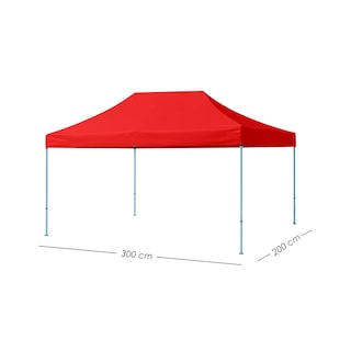 Foto 2 | Foto 2 | Toldo Plegable Rojo 2x3 de Ilios Innova Impermeable Y Resistente Al Clima Con Estructura De Hierro Y Tela Oxford