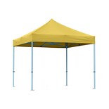 Toldo Plegable Amarillo 3x3 de Ilios Innova Impermeable Y Resistente Al Clima Con Estructura De Hierro Y Tela Oxford