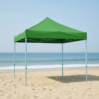 Foto 4 | Foto 4 | Toldo Plegable Verde 3x3 de Ilios Innova Impermeable Y Resistente Al Clima Con Estructura De Hierro Y Tela Oxford