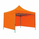 Toldo Plegable Naranja 2x2 Ilios Innova, con Paredes Laterales Impermeable Velcro De Ajuste Ideal Para Exterior.