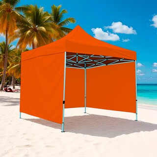 Foto 5 | Foto 5 | Toldo Plegable Naranja 2x2 Ilios Innova, con Paredes Laterales Impermeable Velcro De Ajuste Ideal Para Exterior.