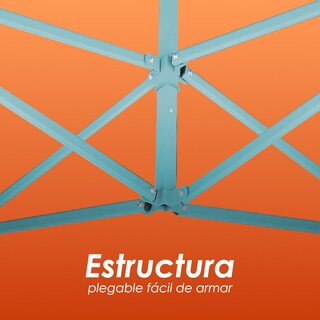 Foto 7 | Foto 7 | Toldo Plegable Naranja 2x2 Ilios Innova, con Paredes Laterales Impermeable Velcro De Ajuste Ideal Para Exterior.