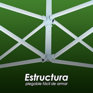Foto 7 | Foto 7 | Ilios Innova | Toldo Plegable Verde 3x3 Con Paredes Laterales Impermeable Velcro De Ajuste Ideal Para Exterior.