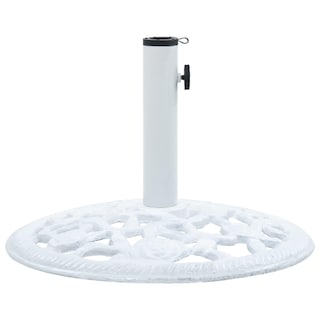 Foto 1 | Foto 1 | Base Redonda Para Paraguas Vidaxl, 12 Kg, Hierro Fundido, Color Blanco, 48 X 33 Cm - Venta Internacional.