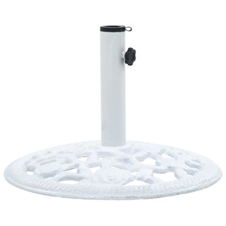 Foto 2 | Foto 2 | Base Redonda Para Paraguas Vidaxl, 12 Kg, Hierro Fundido, Color Blanco, 48 X 33 Cm - Venta Internacional.