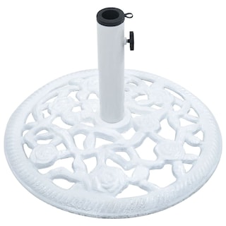 Foto 3 | Foto 3 | Base Redonda Para Paraguas Vidaxl, 12 Kg, Hierro Fundido, Color Blanco, 48 X 33 Cm - Venta Internacional.