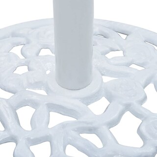 Foto 4 | Foto 4 | Base Redonda Para Paraguas Vidaxl, 12 Kg, Hierro Fundido, Color Blanco, 48 X 33 Cm - Venta Internacional.