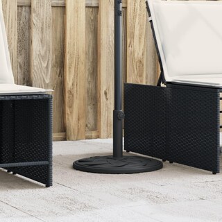 Foto 2 | Foto 2 | Base Para Sombrilla Vidaxl Redonda Negra Muy Resistente Con Mástiles Ø1 5/1 9 - Venta Internacional.