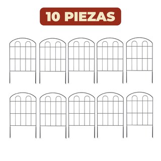 Foto 7 | Foto 7 | Kit de 10 Vallas Decorativas para Jardín Diseño Doble Arco