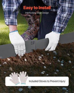 Foto 5 | Foto 5 | Bordes De Acero Para Paisajes Vevor, 5 Paquetes, 99 X 7,6 Cm, Resistentes A La Corrosión - Venta Internacional.