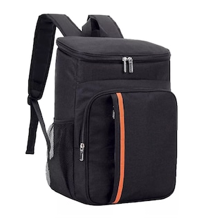 Foto 1 | Foto 1 | Mochila Hieleras Enfriador Bolsa Impermeable Portátil 20 L Color Negro Con Raya Naranja