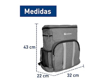 Foto 3 | Foto 3 | Hielera Térmica Portatil Bluelander Gris 54 Latas