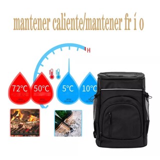 Foto 2 | Foto 2 | Mochila Hielera Térmica Aislada 30l Eo Safe Imports Esi-14669 Negro