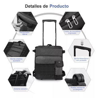 Foto 5 | Foto 5 | Language Hielera Con Ruedas Bolsa Térmica Portátil 43l Eo Safe Imports Esi-13881-1 Negro