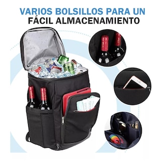 Foto 3 | Foto 3 | Mochila Hielera Enfriador Impermeable Y Portátil 27l Eo Safe Imports Esi-7469-1 Negro