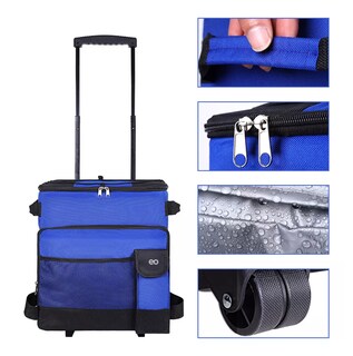 Foto 3 | Foto 3 | Hielera Con Ruedas Bolsa Térmica Portátil 43l Eo Safe Imports Esi-13882-1 Azul