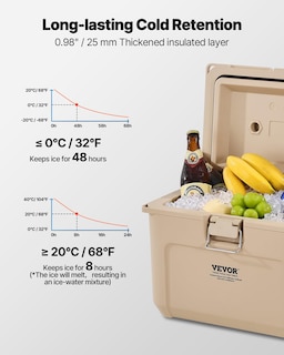 Foto 3 | Foto 3 | Enfriador Portátil Vevor De 16,5 Litros Con Retención De Hielo Para Picnics - Venta Internacional.