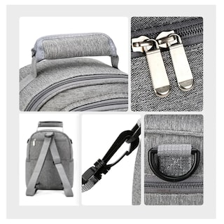 Foto 5 | Foto 5 | Mochila Porta Biberones Hielera Leche Materna Bolsa Térmica Lab.g, Gris