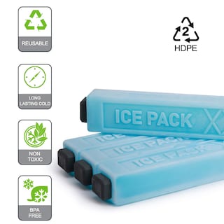 Foto 3 | Foto 3 | Paquetes De Hielo Tourit Reutilizables Para Refrigeradores, Loncheras O Cajas, Azules - Venta Internacional.