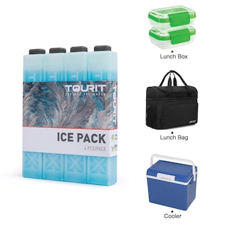 Foto 3 | Foto 3 | Paquetes De Hielo Tourit Reutilizables Para Refrigeradores, Loncheras O Cajas, Azules - Venta Internacional.