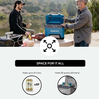 Foto 6 | Foto 6 | Cooler Igloo Bmx, Gris, 25 Cuartos De Galón, Tiene Capacidad Para 37 Latas - Venta Internacional.