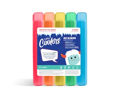 Foto 1 | Foto 1 | Enfriadores Ice Blocks Fit + Fresh Cool, Paquete De 5 Días De La Semana - Venta Internacional.