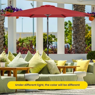 Foto 4 | Foto 4 | Sombrilla De Patio Ipower De 9 Pies Con Inclinación, Manivela Y Tela Impermeable - Venta Internacional.
