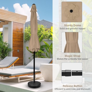 Foto 4 | Foto 4 | Paraguas De Patio Simple Deluxe, Paquete De 2 Unidades, 2,3 M, Para Exteriores, Con 6 Varillas - Venta Internacional.