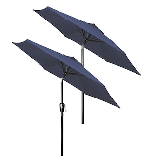 Foto 1 | Foto 1 | Paraguas De Patio Simple Deluxe, Paquete De 2, 2,3 M, Azul Oscuro - Venta Internacional.