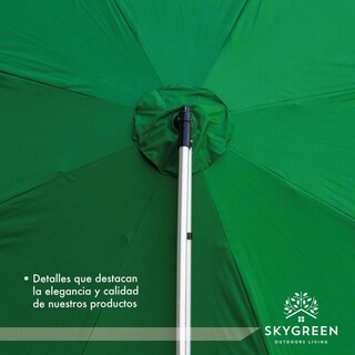 Foto 7 | Foto 7 | Sombrilla para Jardín Sky Green Plegable 3 M Verde con Inclinación