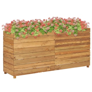 Foto 1 | Foto 1 | Jardinera Elevada Vidaxl Teca Reciclada Y Acero 150 X 40 X 72 Cm - Venta Internacional.