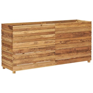 Foto 2 | Foto 2 | Jardinera Elevada Vidaxl Teca Reciclada Y Acero 150 X 40 X 72 Cm - Venta Internacional.