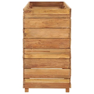 Foto 4 | Foto 4 | Jardinera Elevada Vidaxl Teca Reciclada Y Acero 150 X 40 X 72 Cm - Venta Internacional.