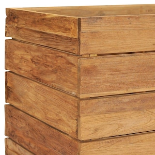 Foto 7 | Foto 7 | Jardinera Elevada Vidaxl Teca Reciclada Y Acero 150 X 40 X 72 Cm - Venta Internacional.