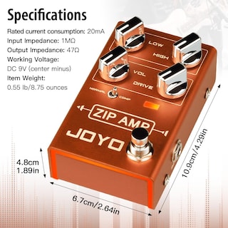 Foto 5 | Foto 5 | Pedal De Compresión Overdrive Joyo Zip Amp R-04 Para Guitarra - Venta Internacional.