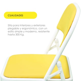 Foto 7 | Foto 7 | Sillas Plegable Ilios Innova Acojinada Amarilla