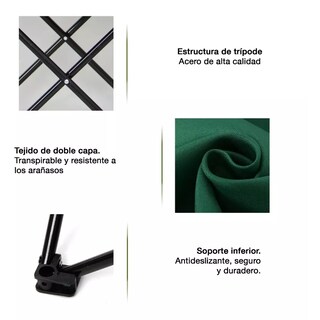 Foto 4 | Foto 4 | Silla Para Acampar Plegable Portátil Eo Safe Imports Esi-6561 color Gris