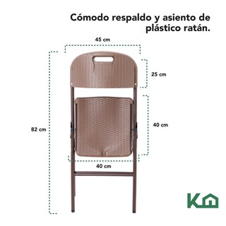 Foto 5 | Foto 5 | Silla Kingshouse Plegable color Marrón