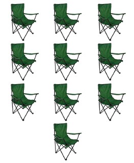 Foto 1 | Foto 1 | Set de 10 Sillas Plegables Ilios Innova Impermeable color Verde