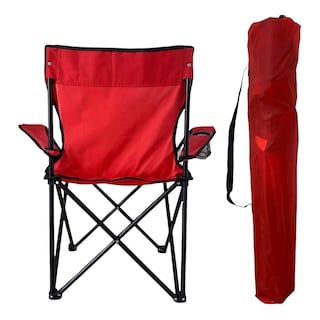 Foto 1 | Foto 1 | Silla Plegable de Playa 3 Piezas Rojas