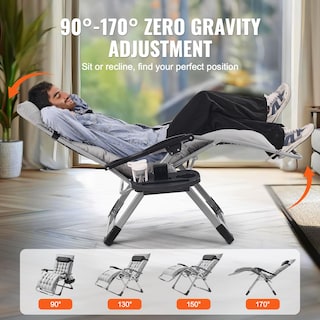 Foto 3 | Foto 3 | Silla Zero Gravity Vevor, Reclinable De 33 Pulgadas, Soporte De 500 Libras - Venta Internacional.