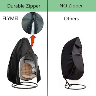 Foto 2 | Foto 2 | Funda Para Silla Patio Egg Flymei, Impermeable, 75 X 45 Cm, Color Negro, 1 Paquete - Venta Internacional.