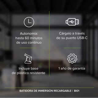 Foto 5 | Foto 5 | Batidora De Inmersión Inalámbrica 7 en 1 con mango giratorio Avera BI01