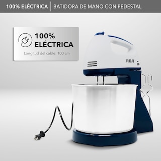 Foto 8 | Foto 8 | Batidora de Pedestal RCA RC-67SS Negro y Acero Inoxidable 120W con 7 Velocidades y Tazón de 2.5 L