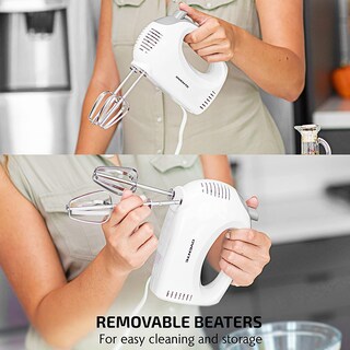 Foto 5 | Foto 5 | Batidora De Mano Eléctrica Ovente De 5 Velocidades Y 150 W Con Batidor De Acero Inoxidable - Venta Internacional.